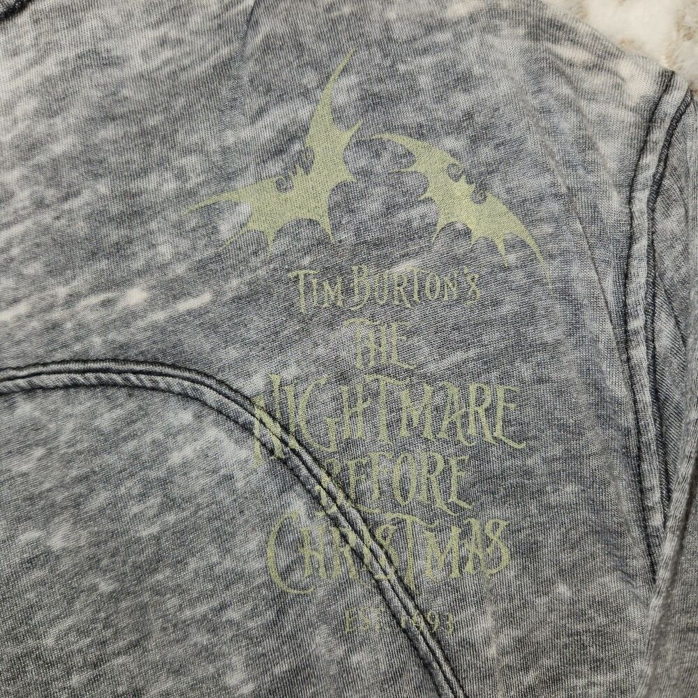 Nightmare Before Christmas Distressed Mineral Wash T-shirt Medium - Picture 3 of 6
